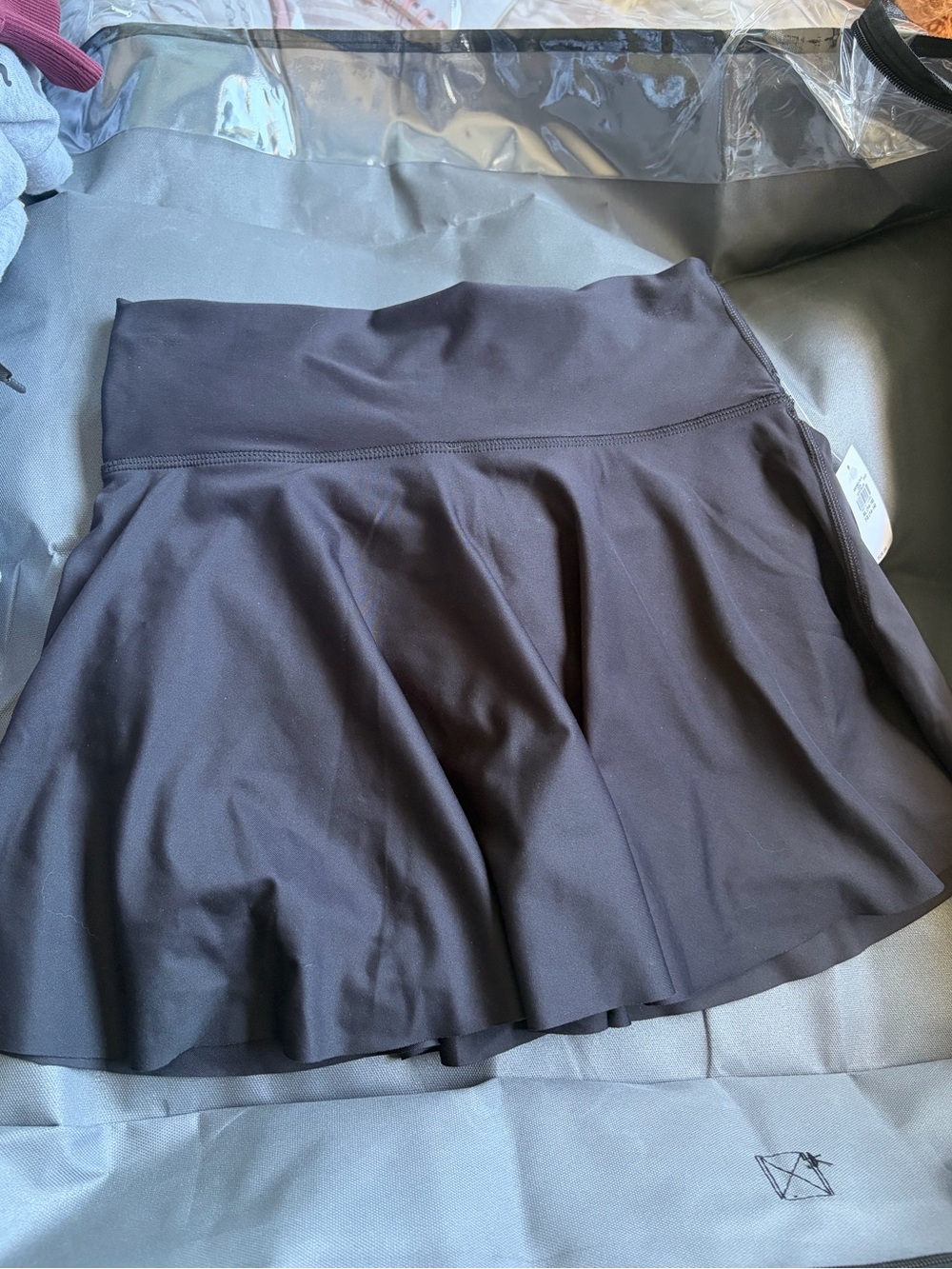 Black Athletic Skater Skort